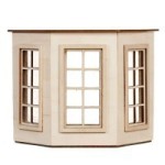 Dollhouse Flat Top (4 over 4)Bay Window