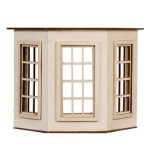 Dollhouse Flat Top (6 over 6)Bay Window