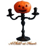 Dollhouse Pumpkin Candelabra