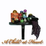 Dollhouse Halloween Half Shelf