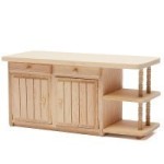 (*) Dollhouse Unfinished Kitchen Island