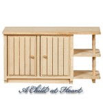 (*) Dollhouse Unfinished Kitchen Island