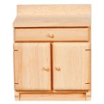 (**) Dollhouse Unfinished Kitchen Cabinet