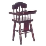 Dollhouse Mahogany Highchair
