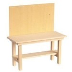 (*) Dollhouse Unfinished Workbench (Empty)