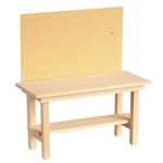 (*) Dollhouse Unfinished Workbench (Empty)