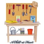(*) Dollhouse Unfinished Workbench (Empty)