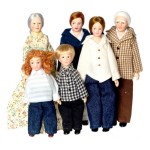 Porcelain Modern Doll Family