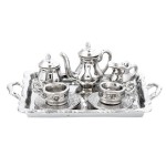 Dollhouse Copper or Silver Tea Set