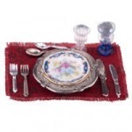 Dollhouse Blue Royale Place Setting