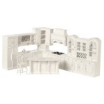 Dollhouse White Kitchen by Bespaq