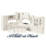 Dollhouse White Kitchen by Bespaq
