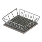 Dollhouse Dish Drainer with Mat