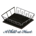 Dollhouse Dish Drainer with Mat