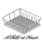 Dollhouse Dish Drainer with Mat