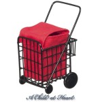 (*) Dollhouse Push Shopping Cart