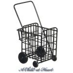 (*) Dollhouse Push Shopping Cart
