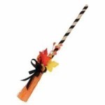 (*) Dollhouse Fall Decorated Broom