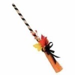 (*) Dollhouse Fall Decorated Broom