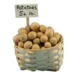 (*) Dollhouse Basket of Potatoes