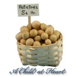 (*) Dollhouse Basket of Potatoes