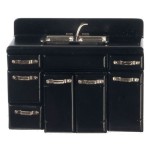 Dollhouse 1950's Appliances (Black)