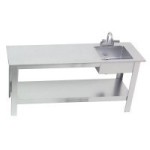 Dollhouse Prep Bench with Sink