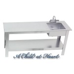 Dollhouse Prep Bench with Sink