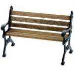 Disc. $4 Off - 1/2 inch Scale Park Bench