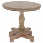 Dollhouse Unfinished Round End Table