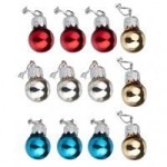 (*) 12 Assorted Christmas Ornaments