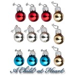 (*) 12 Assorted Christmas Ornaments