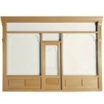 ** Dollhouse Shop Facade- Unfinished or White -