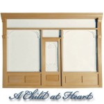 ** Dollhouse Shop Facade- Unfinished or White -