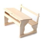 Dollhouse Double School / Student Desk