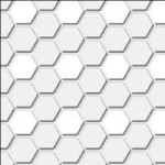 Dollhouse Hexagons Floor Tile- Choice of Color -