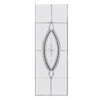 Dollhouse Glass Victorian Oval Pane