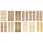 2 pc Dollhouse Shutters- Choice of Styles -