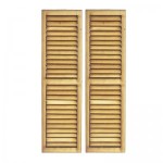 (*) 2 Working Louvered Shutters