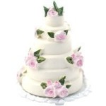 (*) Dollhouse 3 Tier Rose Wedding Cake(s)