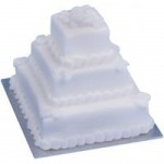 Dollhouse Round or Square Wedding Cake