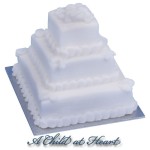 Dollhouse Round or Square Wedding Cake
