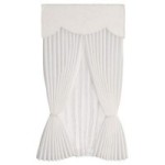Dollhouse Drape Scalloped Valance - Ecru Vine