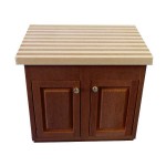 (*) Center Island with Butcher Block Top- Choice of Stain -