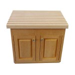 (*) Center Island with Butcher Block Top- Choice of Stain -
