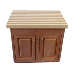 (*) Center Island with Butcher Block Top- Choice of Stain -