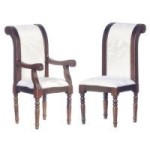 Dollhouse Walnut Dining Chair
