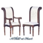 Dollhouse Walnut Dining Chair