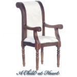Dollhouse Walnut Dining Chair