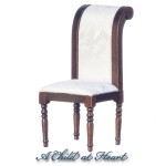 Dollhouse Walnut Dining Chair